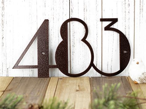 metal house numbers art deco|custom house numbers and letters.